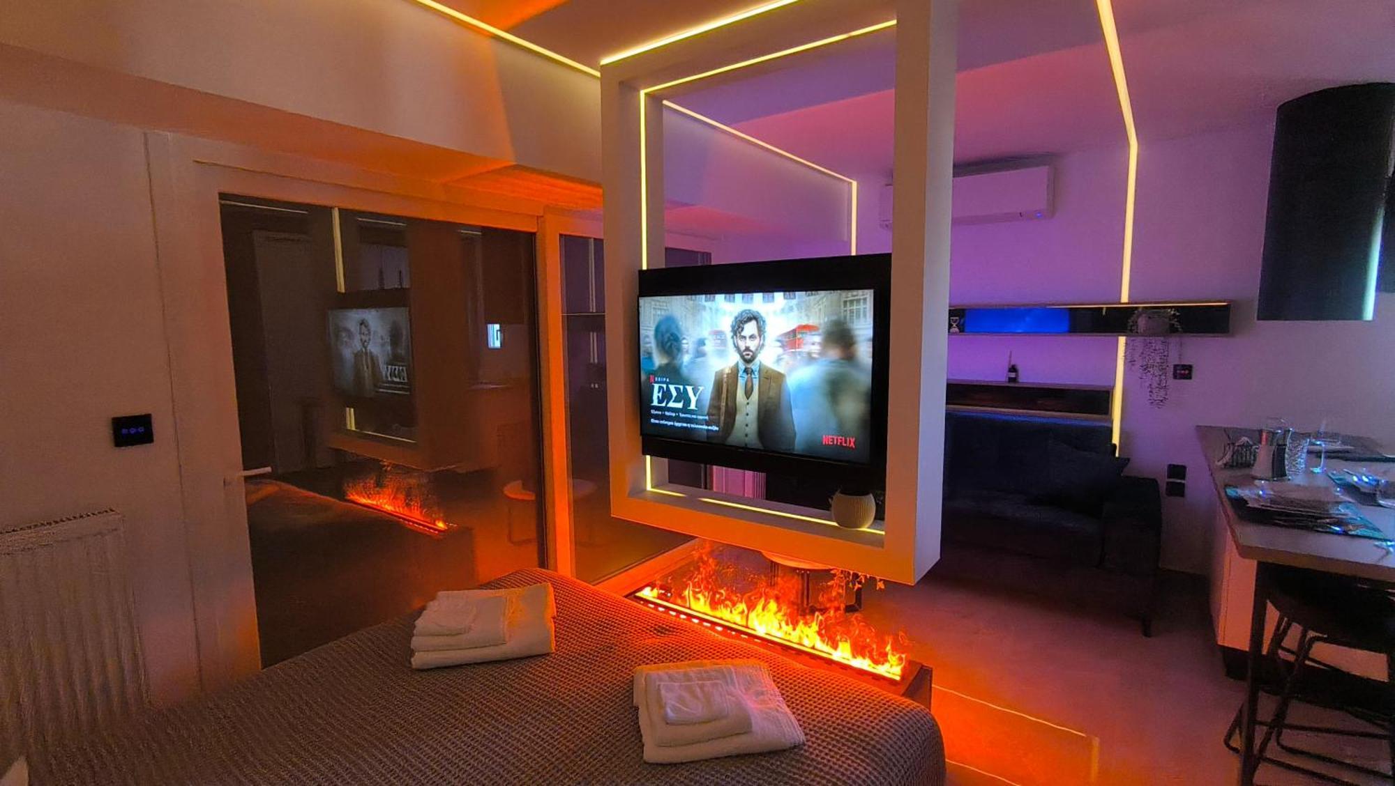 Larisa Absolute Suites, Sky View Smart Home Buitenkant foto