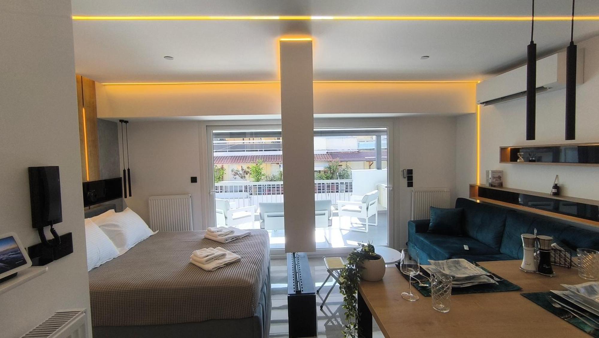 Larisa Absolute Suites, Sky View Smart Home Buitenkant foto