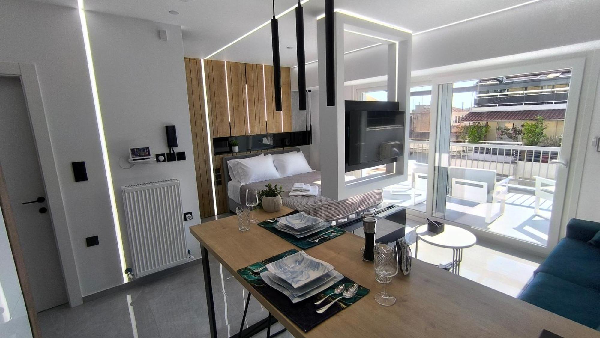 Larisa Absolute Suites, Sky View Smart Home Buitenkant foto