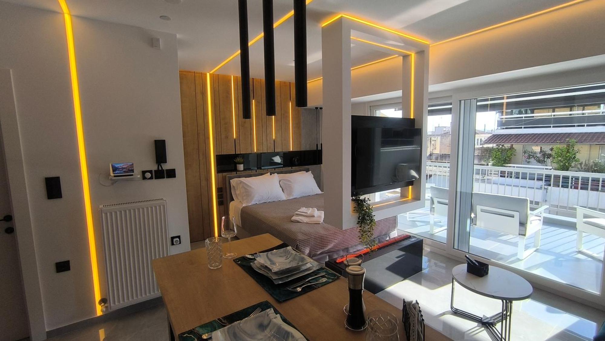 Larisa Absolute Suites, Sky View Smart Home Buitenkant foto